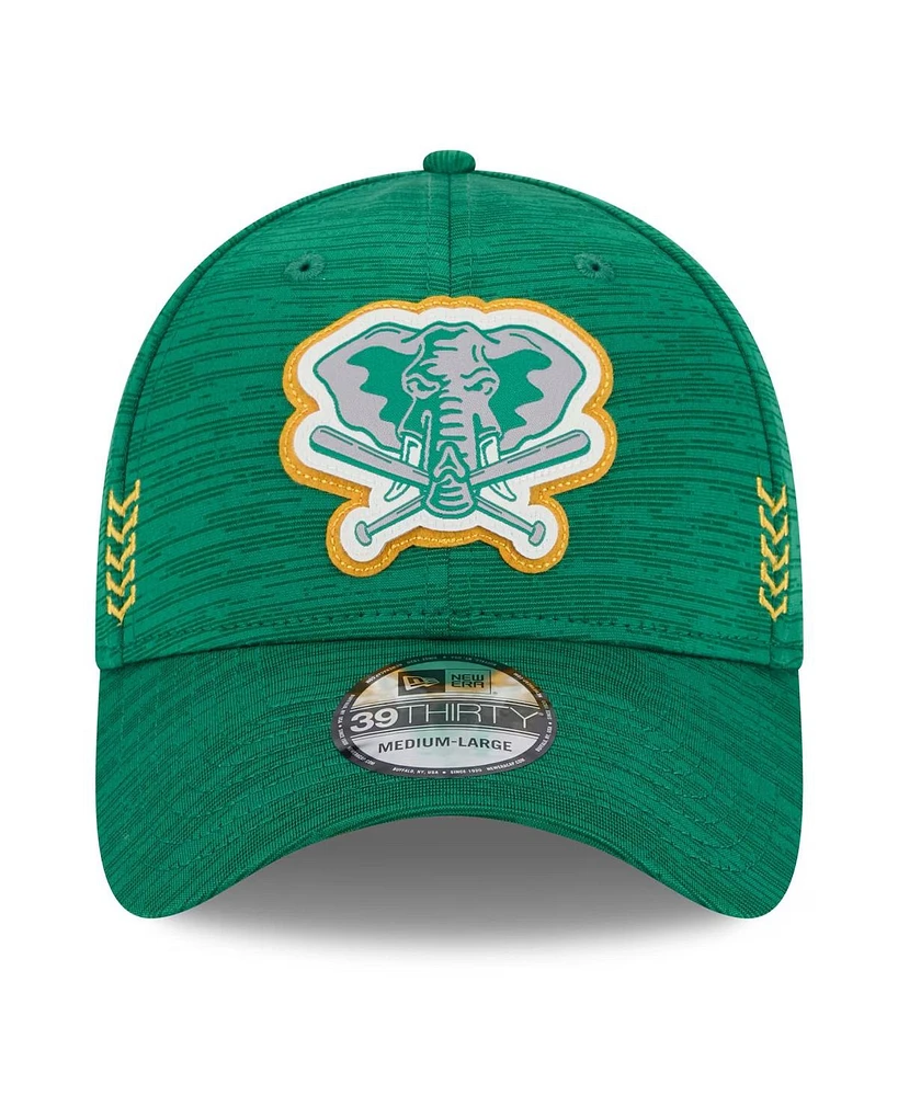 New Era Men's Oakland Athletics 2024 Clubhouse 39THIRTY Flex Fit Hat