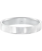 Flat Profile Comfort Fit Wedding Band 14k Gold