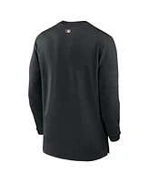 Nike Men's Black San Francisco Giants Authentic Collection Game Time Performance Quarter-Zip Top