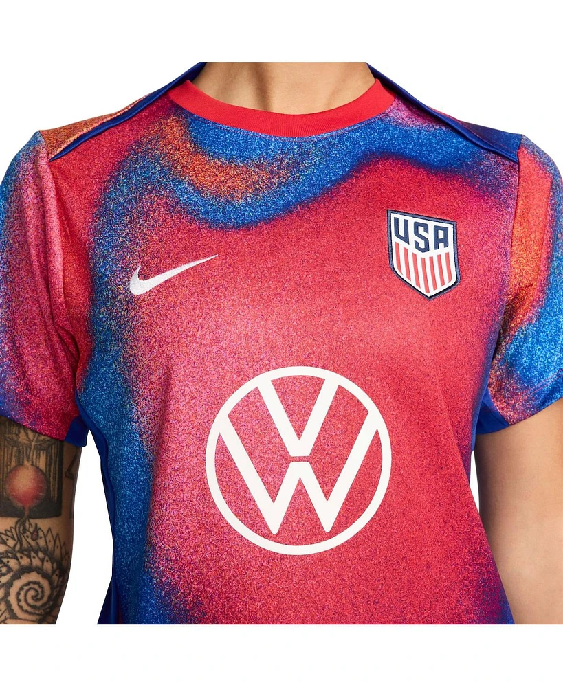 Nike Women's Red Usmnt 2024 Academy Pro Pre-Match Top