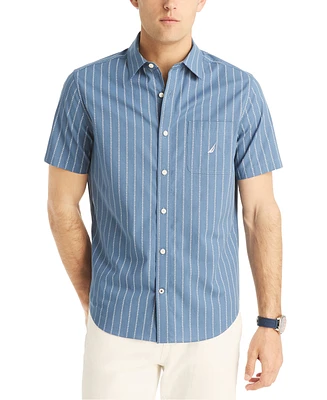 Nautica Men's Classic-Fit Geo-Stripe Button-Down Shirt