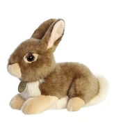 Aurora Medium Eastern Cottontail Rabbit Miyoni Realistic Plush Toy Brown 11"