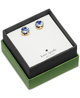 Kate Spade New York Gold-Tone Cubic Zirconia Flower Stud Earrings