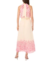 Vince Camuto Women's Floral-Print Halter-Neck Maxi Dress