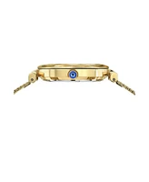 Hazel Stainless Steel Gold Tone & Blue Women's Watch 1272BHAS