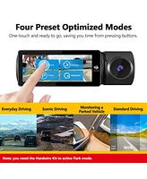 Z-edge 3 Channel 4K Dash Camera, Front + Rear + Cabin 3 Ch Recording, with 64GB Tf Card