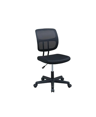 Simplie Fun Mesh Back Adjustable Office Chair In Black
