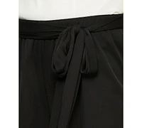 Alex Evenings Women's Sash-Belt Wide-Leg Pants