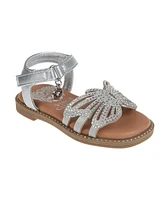 Vince Camuto Toddler Girl's Sandal with Heat-Seal Rhinestones Vc Charm Polyurethane Sandals