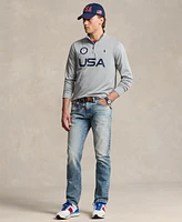 Polo Ralph Lauren Men's Team Usa Micro-Dot Mesh Quarter-Zip