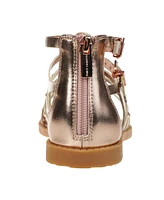 Vince Camuto Big Girl's Fashion Sandal Metallic Pu Upper and Dome Stud Detail Polyurethane Sandals