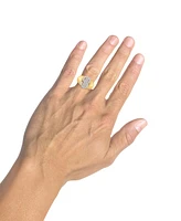 Men's Diamond Dollar Sign Ring (1/3 ct. t.w.) in 14k Gold-Plated Sterling Silver