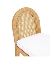 Tov Furniture 1 Pc. Rattan Arched Back Dining Chair