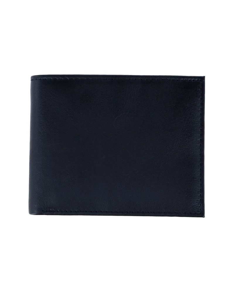 Trafalgar Men's Orion Leather Bi-Fold 8 Slot Wallet