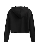 Hybrid Apparel Trendy Juniors Peanuts Snoopy Flag Graphic Cropped Hoodie