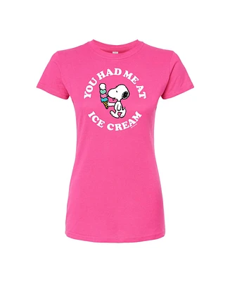 Hybrid Apparel Trendy Juniors Peanuts Summer Graphic Tee