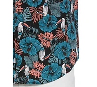 Cubavera Men's Toucan Hibiscus-Print Shirt