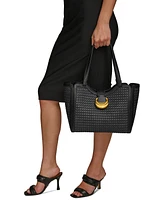 Donna Karan Valley Stream Woven Buckle Small Tote