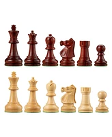 Bobby Fischer Ultimate Chess Pieces, Redwood and Boxwood, 3.75 Inch King