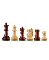 Bobby Fischer Ultimate Chess Pieces, Redwood and Boxwood, 3.75 Inch King