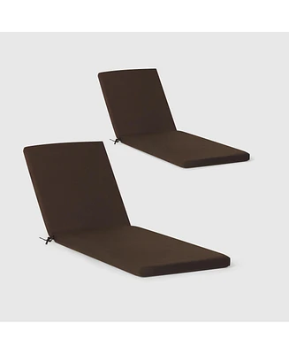 WestinTrends Outdoor Chaise Lounge Chair Cushions Set of 2, 78" x 23"