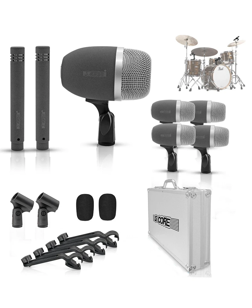 5 Core Tom Snare Mic Cardioid Dynamic Microphone for Drum Kit Percussion Instrument Tom Xp