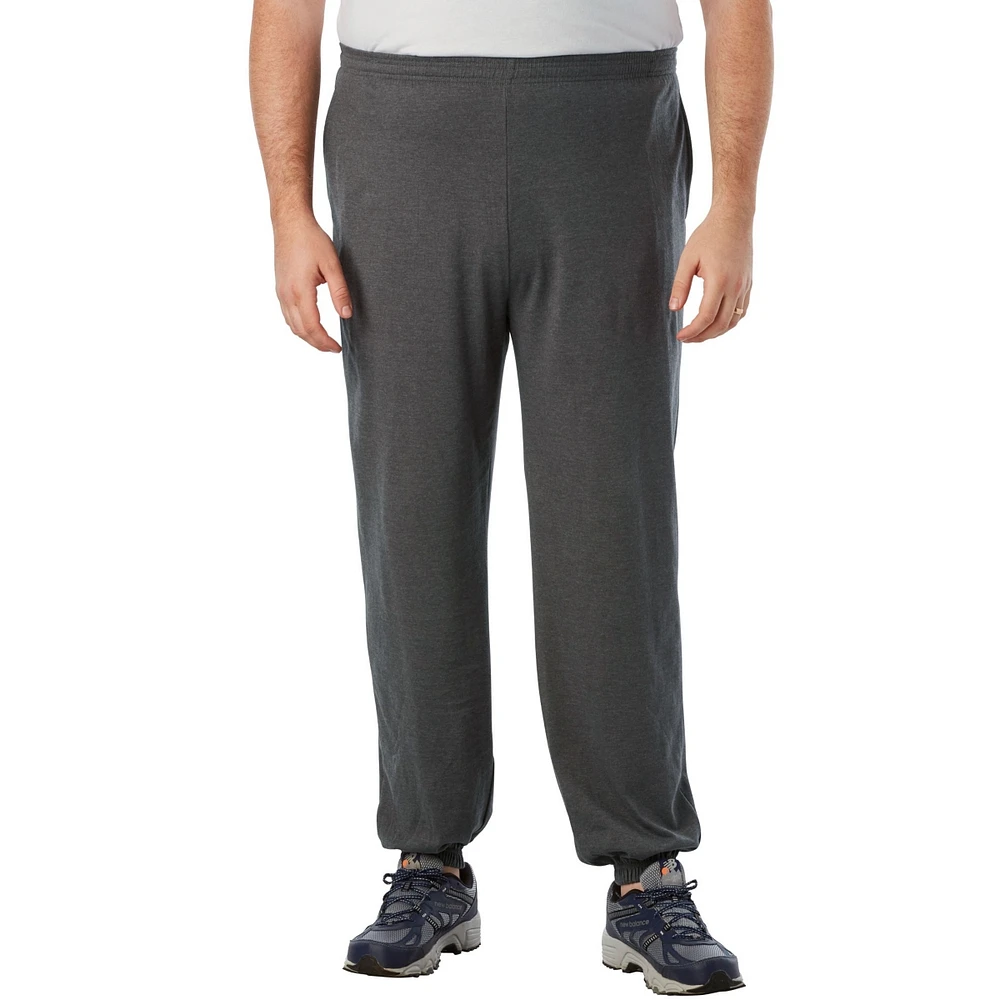 KingSize Men's Lightweight Elastic Cuff Sweatpants