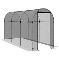 Outsunny 4' x 12' Plant Protection Tent Crop Cage with Door