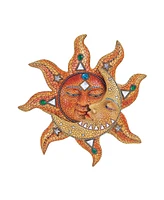 Fc Design 13"H Mosaic Sun and Moon Wall Plaque Decor Home Decor Perfect Gift for House Warming, Holidays and Birthdays