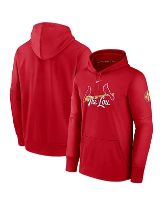 Nike Men's St. Louis Cardinals 2024 City Connect Authentic Collection Practice Performance Pullover Hoodie