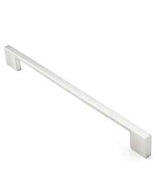 5 Pack Modern Kitchen Cabinet Handles 8.88" Satin Nickel- Cauldham