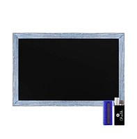 Hbcy Creations Wall Mounted Magnetic Chalkboard with Wooden Frame