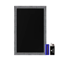 Hbcy Creations Wall Mounted Magnetic Chalkboard with Wooden Frame
