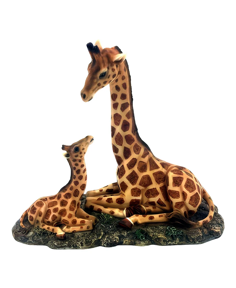 Fc Design 9.5"W Giraffe with Cub Sitting Figurine Decoration Home Decor Perfect Gift for House Warming, Holidays and Birthdays