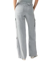 Sanctuary Women's Doheny High-Rise Wide-Leg Cargo Pants