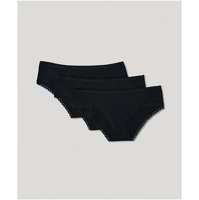 Pact Women's Lace Cheeky Hipster 3-Pack