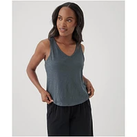 Pact Women's Organic Cotton Featherweight Slub Reversible Tank