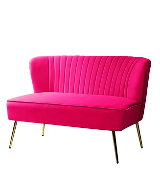 Delicia Contemporary Tufted Back Loveseat