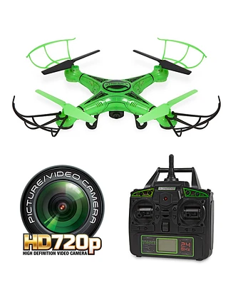 World Tech Toys Striker-x Glow-In-The-Dark 2.4GHz 4.5CH Rc Hd Camera Drone