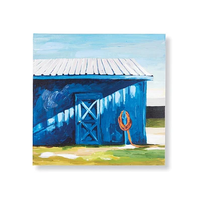 Napa Home & Garden The Blue Barn Wall Canvas