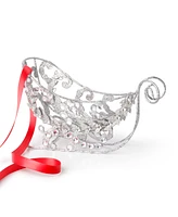 Holiday Lane Jeweled Elegance Glittered Sled Ornament, Exclusively at Macy's