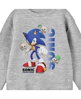 Starwars Boys Sonic Frontiers Surrounded By Kocos Crew Neck Long Sleeve Athletic Heather Youth Shirt