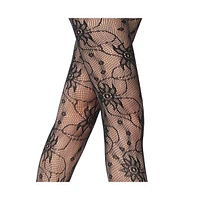 Stems Women's Wild Flower Fishnet Tights