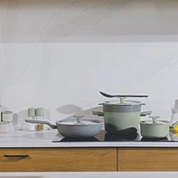 BergHOFF Balance Non-stick Ceramic Wok Pan 11", 4.4qt. With Glass Lid, Recycled Aluminum