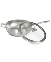 BergHOFF Graphite 4Pc Cookware Set With Glass Lids, Recycled 18/10 Stainless Steel