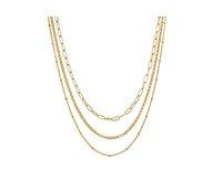 Satya Jewelry Layered Beauty Multiple Chain Necklace