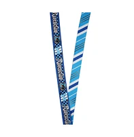 Harry Potter Ravenclaw Tie Inspired Sublimation Print Metal Charm Id Holder Lanyard