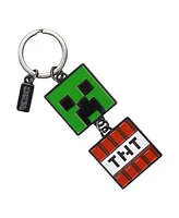 Minecraft Creeper Face and Tnt Double-Sided Keychain