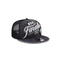 New Era Men's Black Boston Celtics 2024 Eastern Conference Champions Locker Room 9FIFTY Snapback Hat