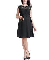 kimi + kai Maternity Lace Skater Dress